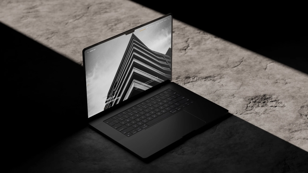 Cinematic MacBook Pro Mockup Free Download 8K Resolution